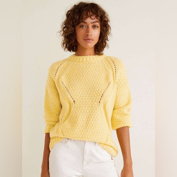 MANGO | Mustard Knit Sweater - Picture 8 of 12